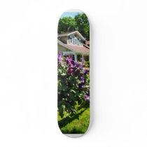Purple Clematis on Rustic Fence Skate Decks