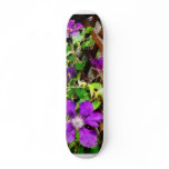 Purple Clematis on Trellis Custom Skate Board