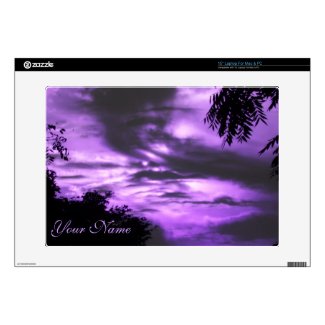Purple Clouded Sky Laptop Skin