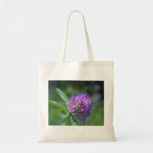 Purple Clover Tote Bag