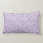 Purple Cocktails and Palm Trees Pattern Pillows