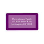 purple color border labels