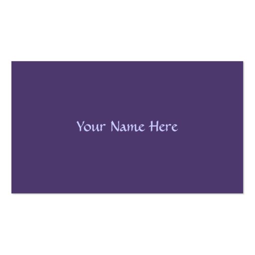 purple color business card templates (back side)