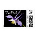 Purple Columbine, Thank You! postage
