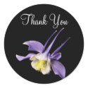 Purple Columbine, Thank You stickers