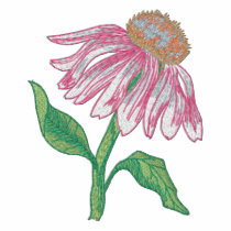 Purple Cone Flower embroidered shirts by ZazzleEmbroidery Purple Cone Flower embroidered shirts