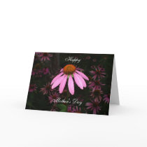 Purple cone flowers cards