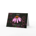 Purple cone flowers cards