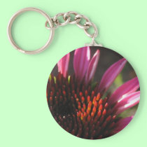 purple coneflower keychains