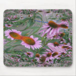 Purple Coneflowers Fractal Dance mousepads