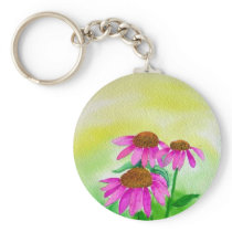 Purple Coneflowers keychains