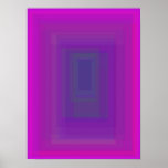 Purple Core Pink Poster