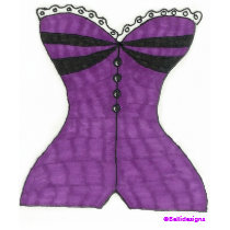 Purple Corset t-shirts