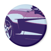 Purple Corvette magnets by Incatneato Purple Corvette magnets