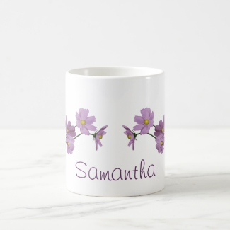 Purple Cosmos Design Coffee Mug