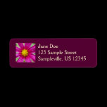 Purple Cosmos Return Address Label