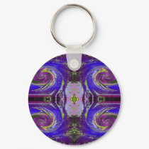 purple cosmos swirl keychains