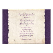 Purple Country  Wedding Invitation invitations