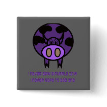 Purple Cow button by Dustbuster Purple Cow button