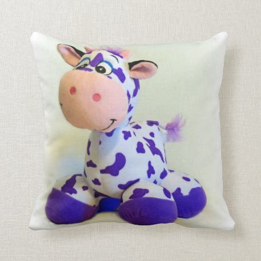 pink cow pillow pet