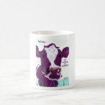 Purple Cow Quite Possibly Contemplating Flight Mug