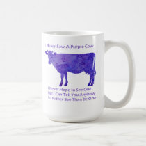 Purple Cow Regrets mugs