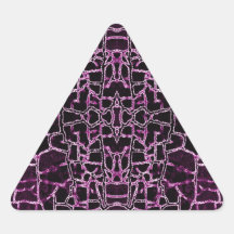 Purple Cracked Pattern Stickers