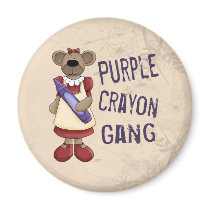 Purple Crayon Gang Magnets