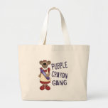 Purple Crayon Gang Tote Bags