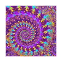 Purple Crazy Fractal Canvas Print