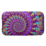 Purple Crazy Fractal iPhone 3 Tough Covers