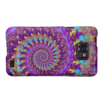 Purple Crazy Fractal Samsung Galaxy Case