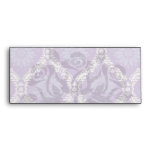 purple cream damask pattern envelopes