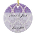 purple cream damask pattern