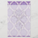 purple cream damask pattern