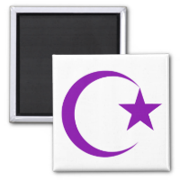 Purple Crescent & Star.png Magnet