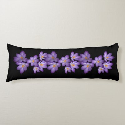 Purple Crocus Body Pillow
