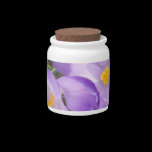 Purple Crocus Cookie Jar candy jars