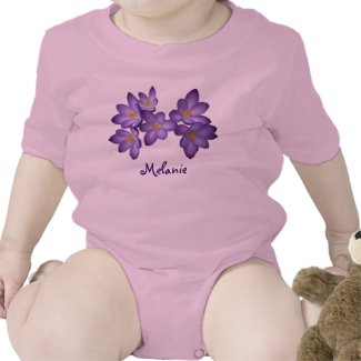 Purple Crocus Spring T Shirts