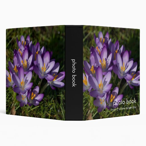 Purple Crocuses DSC5449 Vinyl Binder