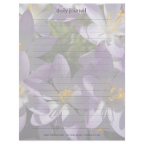 Purple Crocuses DSC5454 Letterhead Template