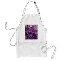 Purple Crocuses DSC5938 aprons by HortusFloridus Purple Crocuses DSC5938 aprons