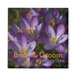 Purple Crocuses • Save the Date Magnet