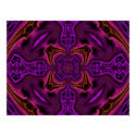 PURPLE CROSS ILLUSION PRINT by KABSANNIE PURPLE CROSS ILLUSION PRINT