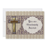 Purple Cross Invitation