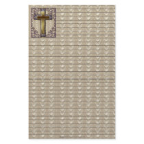 Purple Cross Lined Stationary Customized Stationery