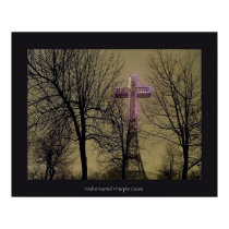 Purple Cross posters by DigitalApoptosis Purple Cross posters