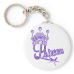 Purple Crown Princess Keychains