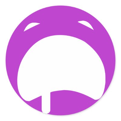 Purple Crying Emoticon Sticker by jessicaILYxx