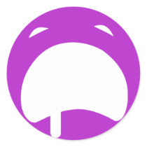 Purple Crying Emoticon stickers